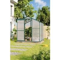 Aluminium Hobby Greenhouse with Base and Window Opening