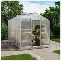 Aluminium Hobby Greenhouse with Base and Window Opening