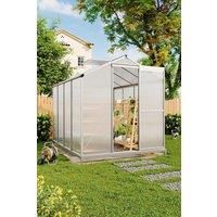 Aluminium Hobby Greenhouse with Base and Window Opening