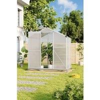 Aluminium Hobby Greenhouse with Base and Window Opening