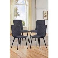 4Pcs Modern Simplicity Armless Dining Chairs