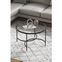 Modern Round Tempered Glass Coffee Table