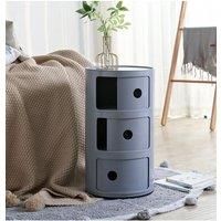 3-Tiered Plastic Storage Drawer Unit