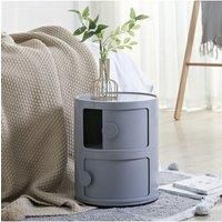 Round Multi-tiered Drawer Storage Unit Organizer