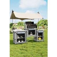 Outdoor Portable Camping Kitchen Stand Unit Storage