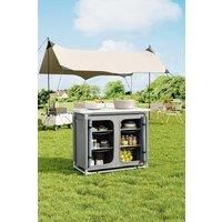 Camping Kitchen Table Portable Outdoor Cabinet Kitchen Storage