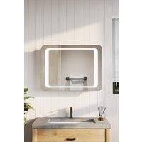 Wall Mounted Bathroom Mirror With LED Lights