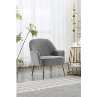 Modern Single Sofa Armchair with Metal Feet