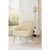 Modern Single Sofa Armchair with Metal Feet