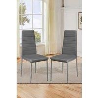 Armless High Back Dining Chairs Set of 2