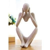 Art Abstract Meditator Statue Tabletop Woman Figurine