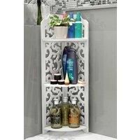 3-Tiers Corner Storage Rack Bathroom Cabinet Shelf