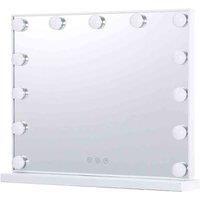 Livingandhome Makeup Vanity Mirror With Led Lights,50X41Cm