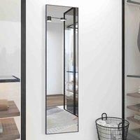 LivingandHome Living and Home Modern Full Length Mirror - Black 37x147cm