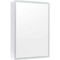 LivingandHome Living and Home Wall Mount Mirror Cabinet With Led Lighting 50X12 8Cm