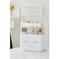 Dust-Proof Table Top Transparent Cosmetics Storage Box