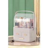 Dust-Proof Table Top Transparent Cosmetics Storage Box