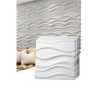 12 Pack PVC Textured 3D Wall Panels