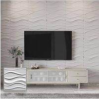 12 Pack PVC Textured 3D Wall Panels