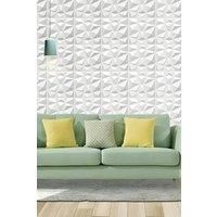 12 Pack Decorative PVC 3D Diamond Wall Panels