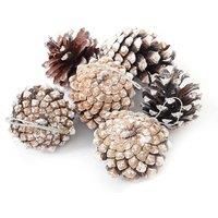 30Pcs Real Pine Cone Christmas Tree Hanging Ornament Set