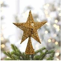 Wrought Iron Christmas Tree Topper Star Ornament Home Decor