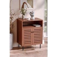Mid-Century Wooden Sideboard Cabinet with Shelves