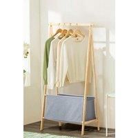Top Portable Clothes Rack Wooden Garment Rack