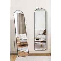 Modern Arched Metal Floor Mirror
