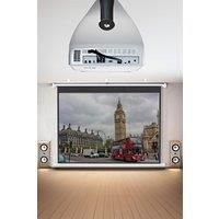 120" Electric Projection Screen With Remote Control