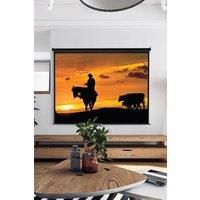 92" Manual Wall Mounted Projection Screen