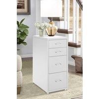 Movable Vertical File Cabinet with 4 Drawers