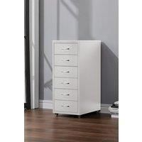 6 Drawers Vertical File Cabinet with Wheels