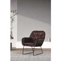Contemporary Metal Legs Tufted Leisure Armchair