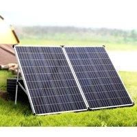 120W 12V 132cm Portable Folding Solar Panel Kit For Caravan RV Marine Trailer Camper