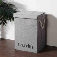 LivingandHome Living and Home Large Laundry Baskets Washing Clothes Storage Folding Basket Hamper With Lid