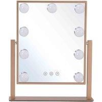 LivingandHome Living and Home Hollywood Dressing Table Mirror Vanity Cosmetic Dimmable Led Bulbs Touch Sensor,30.5X35.5Cm