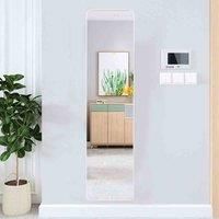 LivingandHome Living and Home Modern Full Length Mirror Foldable Frame Standing Floor Mirror 37X147Cm