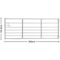 4-12FT Durable Galvanized Metal Field Gate