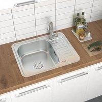 Inset Kitchen Sink Single Bowl Sink with Faucet Aperture