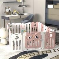 63cm H Kids Safety Play Yard Blue Foldable Home Activity Center