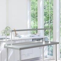 Kitchen Prep Table Over Shelf Single Double Tier Overshelf