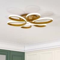 Golden Frame Modern Cool White LED Chandelier Ceiling Light