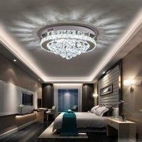 LED Ceiling Light Chandelier Lamp with Crystal Droplets