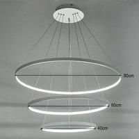 Modern Led Pendant 3 Acrylic Ring Chandelier