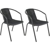 2/4/6 Seater Garden Round Table With Umbrella Hole or Outdoor Chairs