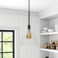 Modern Style Glass Single Light Pendant Light