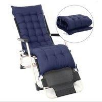 Outdoor Garden Patio Recliner Deck Chair Seat Cushion Pad, Blue
