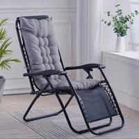 125cm Thick Soft Comfortable Chaise Lounge Chair Cushion, Grey