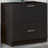 Sink Cabinet Black 59x37x59 cm Engineered Wood
